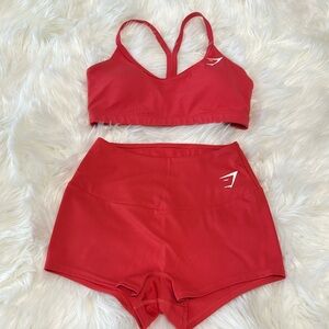 Gymshark V-neck and Quad training shorts